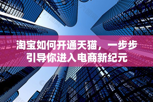 淘宝如何开通天猫，一步步引导你进入电商新纪元