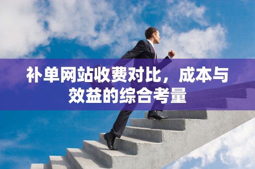 补单网站收费对比，成本与效益的综合考量