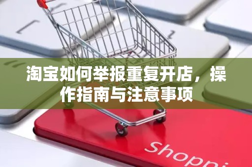 淘宝如何举报重复开店，操作指南与注意事项