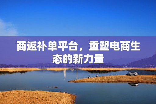 商返补单平台，重塑电商生态的新力量