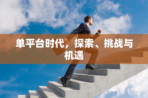 单平台时代，探索、挑战与机遇