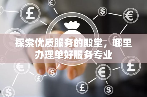 探索优质服务的殿堂，哪里办理单好服务专业