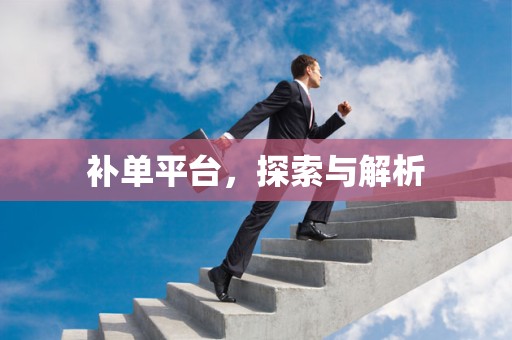 补单平台，探索与解析
