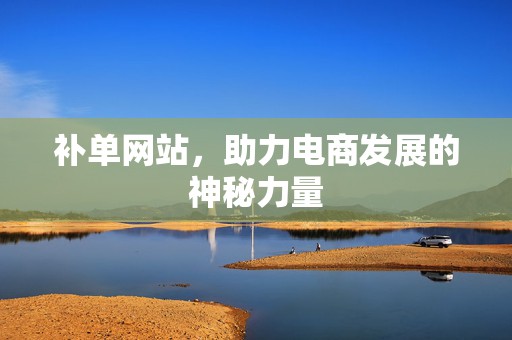 补单网站，助力电商发展的神秘力量