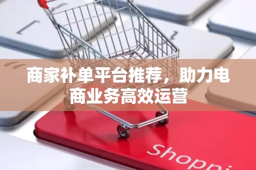 商家补单平台推荐，助力电商业务高效运营