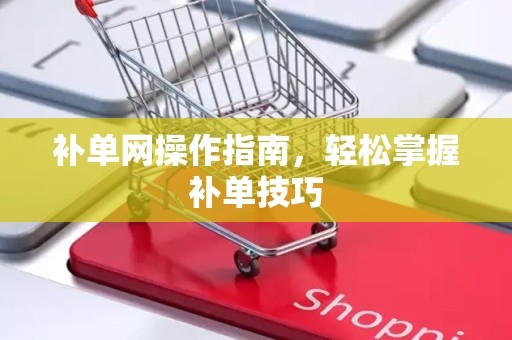 补单网操作指南，轻松掌握补单技巧