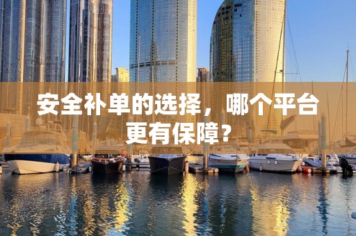安全补单的选择，哪个平台更有保障？