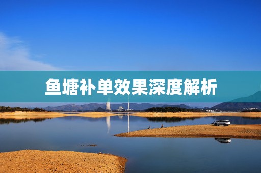 鱼塘补单效果深度解析
