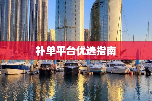补单平台优选指南