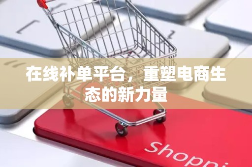 在线补单平台，重塑电商生态的新力量