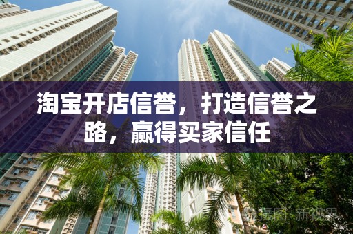淘宝开店信誉，打造信誉之路，赢得买家信任