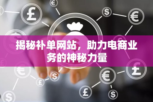 揭秘补单网站，助力电商业务的神秘力量