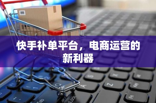 快手补单平台，电商运营的新利器