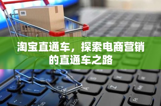 淘宝直通车，探索电商营销的直通车之路