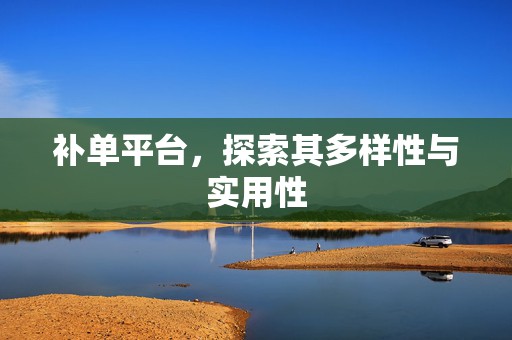 补单平台，探索其多样性与实用性