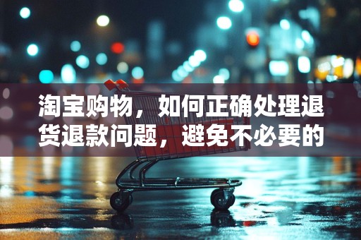 淘宝购物，如何正确处理退货退款问题，避免不必要的误解和纠纷