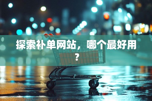 探索补单网站，哪个最好用？