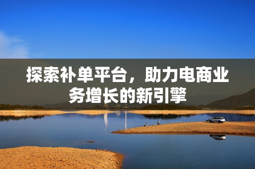 探索补单平台，助力电商业务增长的新引擎