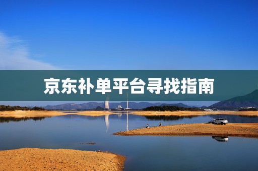 京东补单平台寻找指南