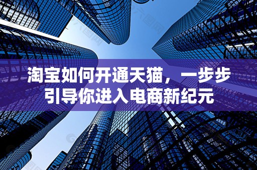 淘宝如何开通天猫，一步步引导你进入电商新纪元