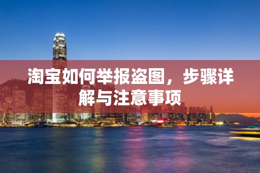 淘宝如何举报盗图，步骤详解与注意事项