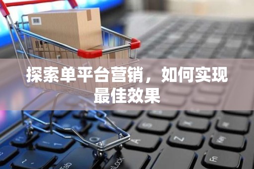 探索单平台营销，如何实现最佳效果