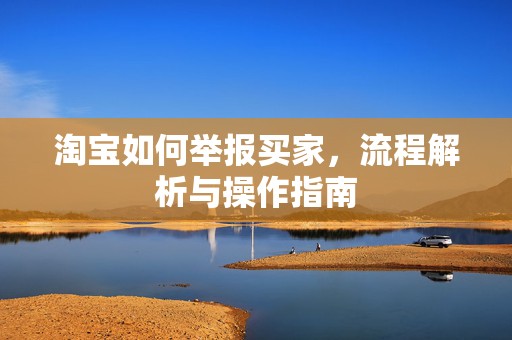 淘宝如何举报买家，流程解析与操作指南