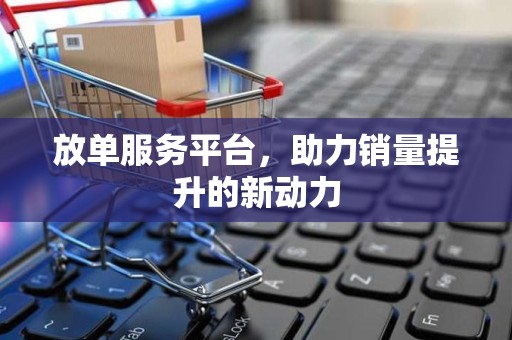 放单服务平台，助力销量提升的新动力