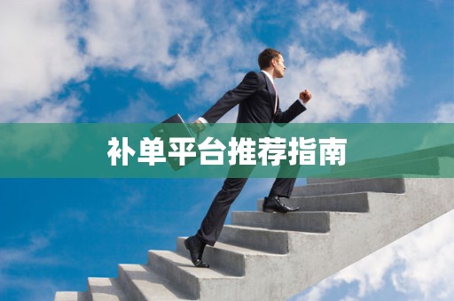 补单平台推荐指南