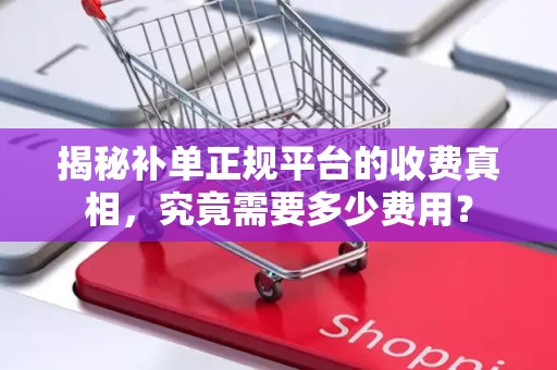 揭秘补单正规平台的收费真相，究竟需要多少费用？