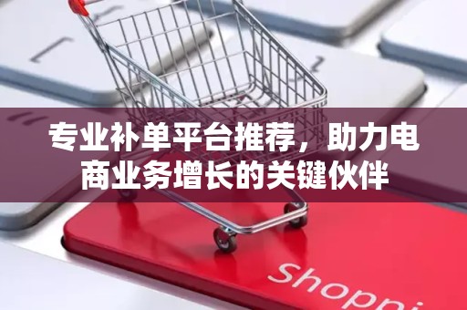 专业补单平台推荐，助力电商业务增长的关键伙伴