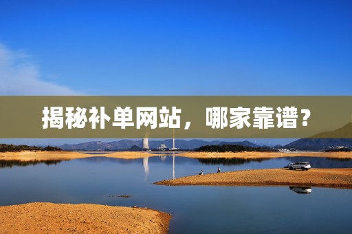 揭秘补单网站，哪家靠谱？