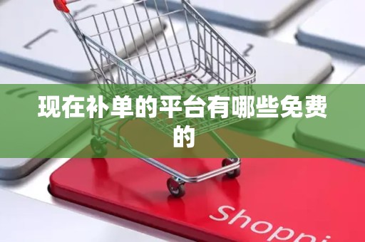 现在补单的平台有哪些免费的
