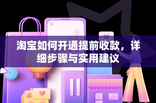 淘宝如何开通提前收款，详细步骤与实用建议