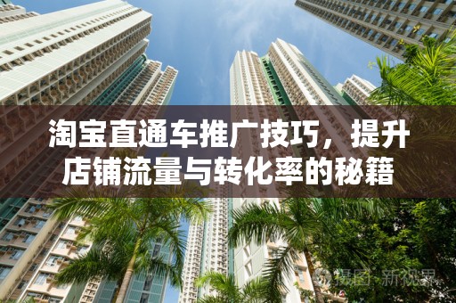 淘宝直通车推广技巧，提升店铺流量与转化率的秘籍