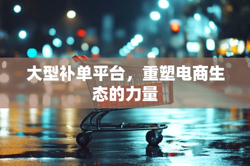 大型补单平台，重塑电商生态的力量