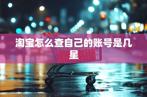淘宝怎么查自己的账号是几星