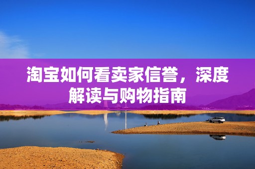 淘宝如何看卖家信誉，深度解读与购物指南