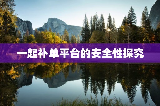 一起补单平台的安全性探究