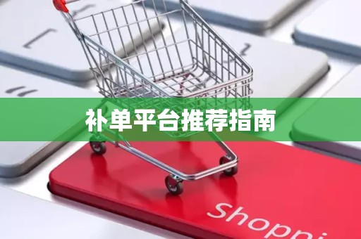 补单平台推荐指南