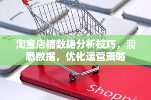 淘宝店铺数据分析技巧，洞悉数据，优化运营策略
