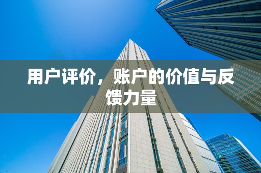 用户评价，账户的价值与反馈力量