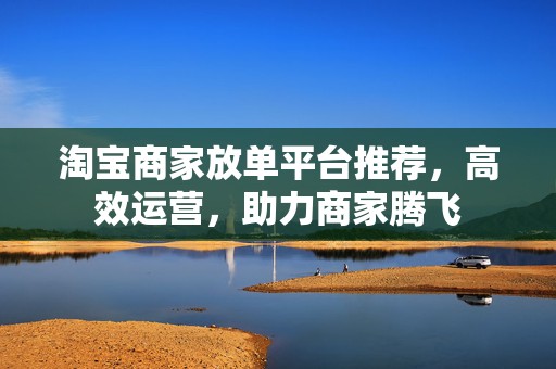 淘宝商家放单平台推荐，高效运营，助力商家腾飞