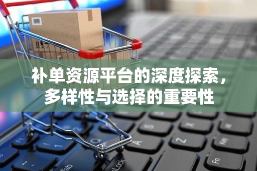 补单资源平台的深度探索，多样性与选择的重要性