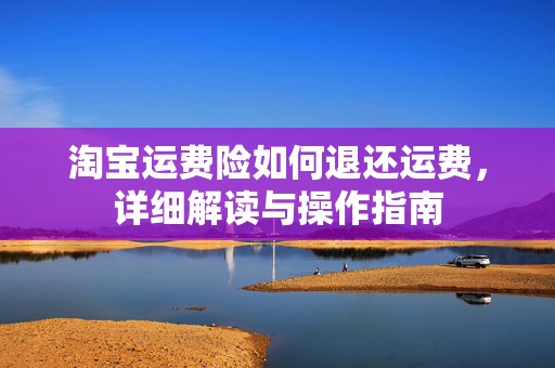 淘宝运费险如何退还运费，详细解读与操作指南