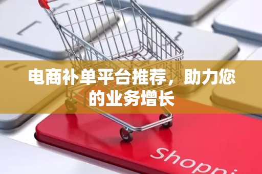 电商补单平台推荐，助力您的业务增长
