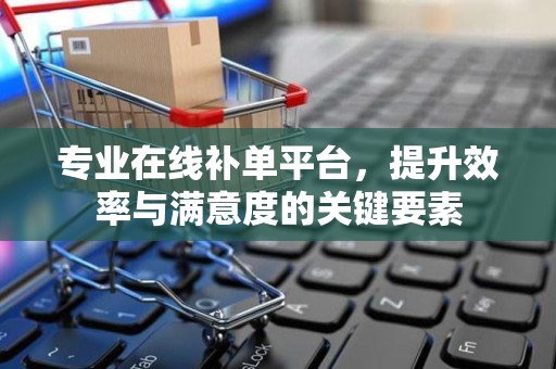 专业在线补单平台，提升效率与满意度的关键要素