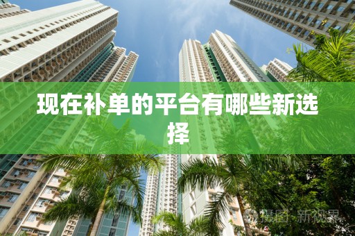 现在补单的平台有哪些新选择