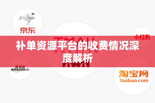 补单资源平台的收费情况深度解析