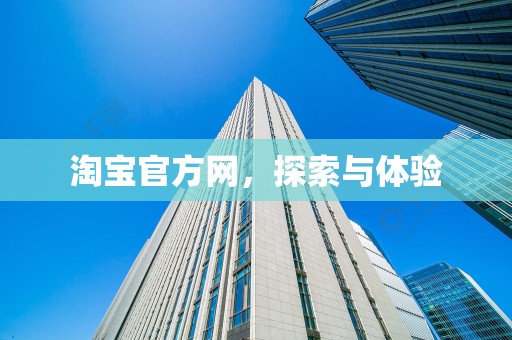 淘宝官方网，探索与体验